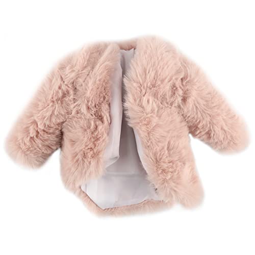NIOMICO Puppenkleidung Wintermantel Plüsch warme Jacke weiche Top Langarm Outfit Accessoires für 29 cm Puppe von NIOMICO