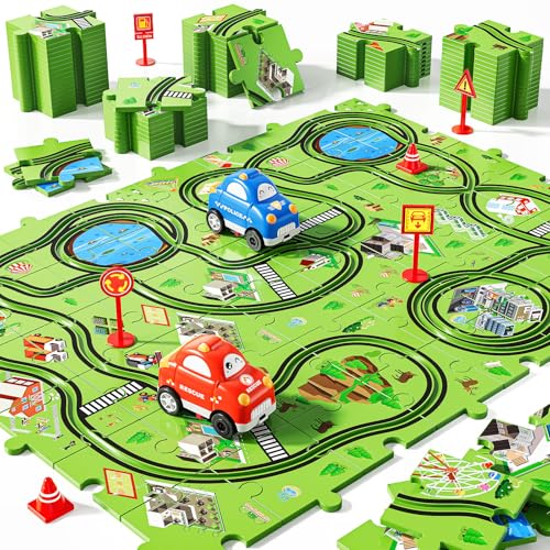 Puzzle Tracks Auto Spielzeug für 3 4 5 6 Jahre alte Jungen Puzzle Tracks Auto Spielzeug für 3 4 5 6 Jahre alte Jungen von NIPLOOOW