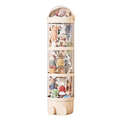 NIUSABOU Füllen Sie die Lagerung von Tieren, Aufbewahrungsröhre for Stofftiere mit Deckel und Schnalle, Mehrfarbig, mehrere Größen(Beige,130 * 28cm) von NIUSABOU