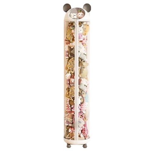 NIUSABOU Füllen Sie die Lagerung von Tieren, Plüschtier-Aufbewahrungsröhre, Mehrfarbig, 112–172 x 30 cm, mit oder ohne Räder(White Pulley,172 * 30cm) von NIUSABOU