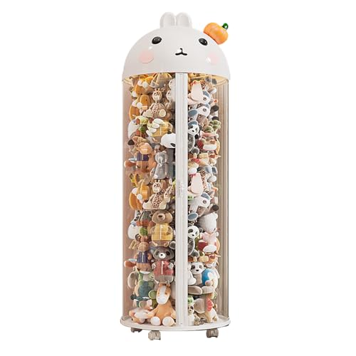 NIUSABOU Füllen Sie die Lagerung von Tieren, Vertikale transparente Spielzeug-Aufbewahrungsröhre for Plüschtiere, Weiß, Rosa, mehrere Größen(1002-pulley,175 * 38cm) von NIUSABOU