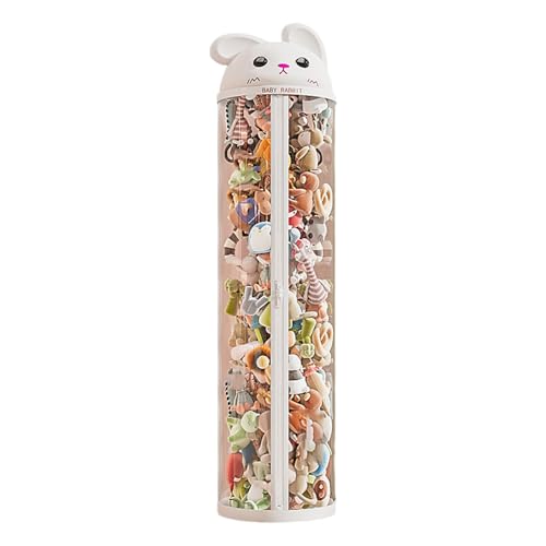 NIUSABOU Füllen Sie die Lagerung von Tieren, Vertikale transparente Spielzeug-Aufbewahrungsröhre for Plüschtiere, Weiß, Rosa, mehrere Größen(1003,170 * 38cm) von NIUSABOU