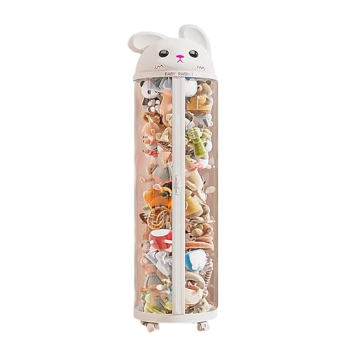 NIUSABOU Füllen Sie die Lagerung von Tieren, Vertikale transparente Spielzeug-Aufbewahrungsröhre for Plüschtiere, Weiß, Rosa, mehrere Größen(1003-pulley,140 * 38cm) von NIUSABOU