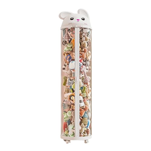 NIUSABOU Füllen Sie die Lagerung von Tieren, Vertikale transparente Spielzeug-Aufbewahrungsröhre for Plüschtiere, Weiß, Rosa, mehrere Größen(1003-pulley,170 * 38cm) von NIUSABOU