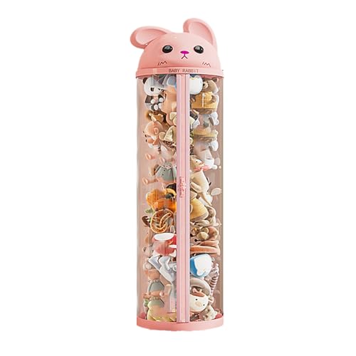 NIUSABOU Füllen Sie die Lagerung von Tieren, Vertikale transparente Spielzeug-Aufbewahrungsröhre for Plüschtiere, Weiß, Rosa, mehrere Größen(1004,140 * 38cm) von NIUSABOU