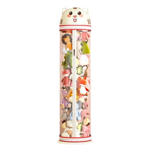 NIUSABOU Füllen Sie die Lagerung von Tieren, Weiße transparente Aufbewahrungsröhre for Stofftiere mit Schiebedeckel, mehrere Größen(White,120cm*26cm) von NIUSABOU