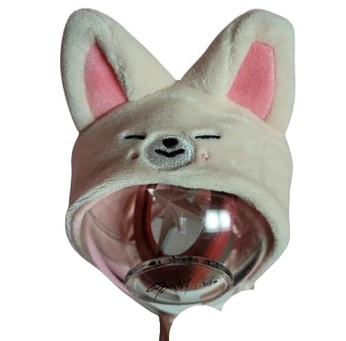 NIUVOO SKZ Leuchtstab-Plüsch-Abdeckungen, KPOP-Leuchtstäbe, Dekoration, Konzert-Handlampe, Zubehör, SKZ-Geschenke, kompatibel mit Stray Kids Lightstick (Foxi.ny) von NIUVOO