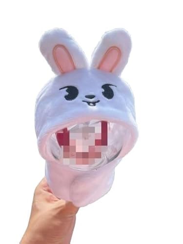 NIUVOO SKZ Leuchtstab-Plüsch-Abdeckungen, KPOP-Leuchtstäbe, Dekoration, Konzert-Handlampe, Zubehör, SKZ-Geschenke, kompatibel mit Stray Kids Lightstick (Leebit) von NIUVOO