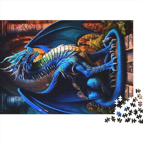 1000-teiliges Puzzle, Drago-Puzzle für Erwachsene, Holzpuzzle, Lernspiel für Erwachsene, Kind, 1000 Teile (75 x 50 cm) von NIXCON