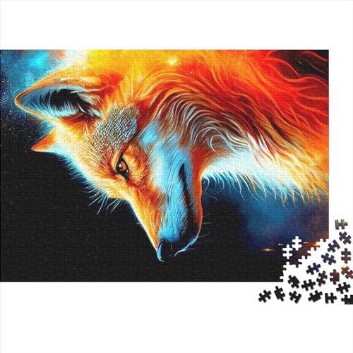 1000-teiliges Puzzle, Fuchs-Puzzles für Erwachsene, Holzpuzzle, Lernspiel für Erwachsene, Kinder, 1000 Teile (75 x 50 cm) von NIXCON