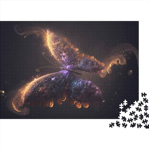 1000-teiliges rechteckiges Puzzle für Erwachsene, Tier-Schmetterling, kreatives Puzzle-Herausforderungsspielzeug, 1000 Teile (75 x 50 cm) von NIXCON