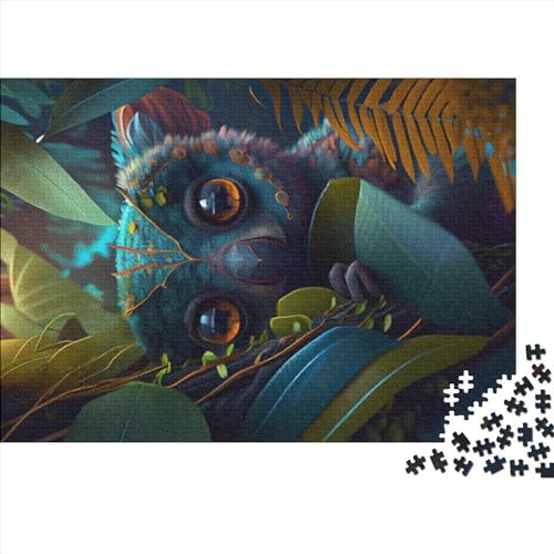 1000-teiliges rechteckiges Puzzle für Erwachsene, niedliche Tierwelt, kreative Puzzle-Herausforderung, Spielzeugpuzzle, 1000 Teile (75 x 50 cm) von NIXCON