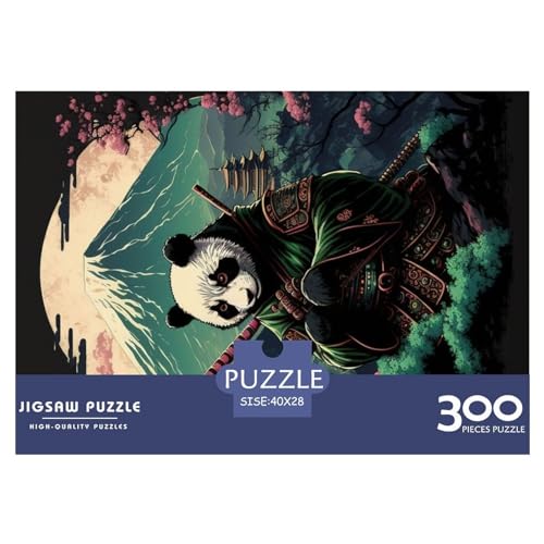 300-teiliges Puzzle für Erwachsene, Panda-Puzzle-Sets für Familien, Holzpuzzles, Brain Challenge-Puzzle, 300 Teile (40 x 28 cm) von NIXCON