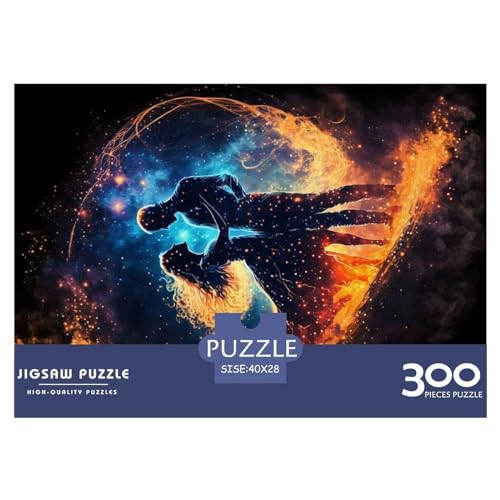 300-teiliges rechteckiges Puzzle für Erwachsene „EIN Tanz im Weltraum“, kreative Puzzle-Herausforderung, Spielzeugpuzzle, 300 Teile (40 x 28 cm) von NIXCON