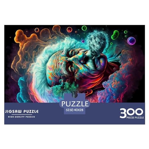 Cosmic Genius Gifts 300-teiliges Puzzle für Erwachsene – Holzpuzzles – Entspannungspuzzlespiele – Denksport-Puzzle 300 Teile (40 x 28 cm) von NIXCON