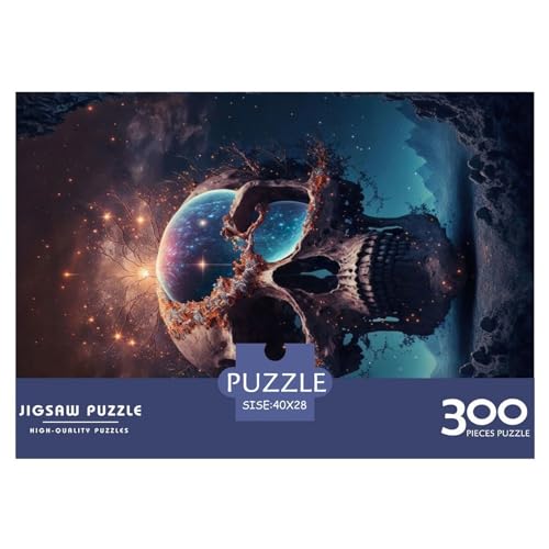 Cosmic Graveyard Holzpuzzle für Erwachsene, 300 Teile, rechteckiges Puzzle, Geschenke für Erwachsene, Spiel, 300 Teile (40 x 28 cm) von NIXCON