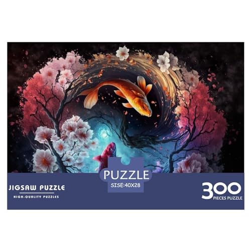 Eine Yin- und Yang-Reise, Holzpuzzle für Erwachsene, 300 Teile, rechteckiges Puzzle, Geschenke für Erwachsene, Spiel 300 Teile (40 x 28 cm) von NIXCON