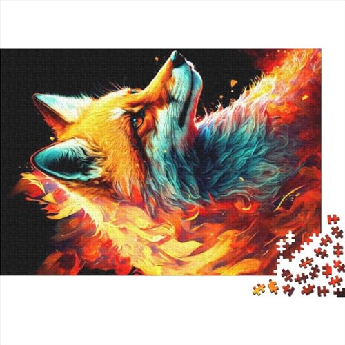 Fantasy Fox Gifts 1000-teiliges Puzzle für Erwachsene – Holzpuzzles – Entspannungspuzzlespiele – Denksport-Puzzle 1000 Teile (75 x 50 cm) von NIXCON