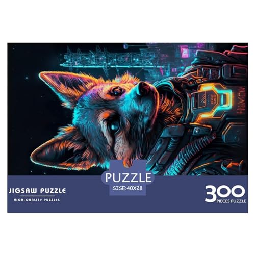 Hunde-Mensch-Geschenke, 300-teiliges Puzzle für Erwachsene – Holzpuzzles – Entspannungspuzzlespiele – Denksport-Puzzle 300 Teile (40 x 28 cm) von NIXCON