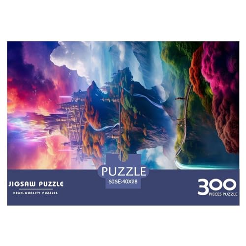 Magical_Towers_The_Nature_ 300-teiliges Puzzle für Erwachsene, kreatives rechteckiges Holzpuzzle, Geschenk für Freunde und Familie, 300 Teile (40 x 28 cm) von NIXCON