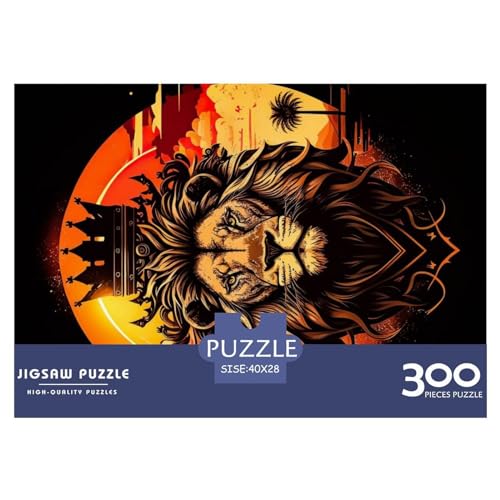 Puzzle 300 Teile für Erwachsene, König der Löwen, Puzzle für Erwachsene, 300 Teile (40 x 28 cm) von NIXCON