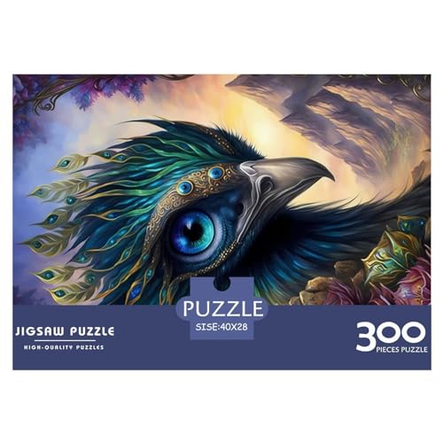 Puzzle 300 Teile für Erwachsene Pfau Fantasy Fiction Puzzle für Erwachsene 300 Teile (40x28cm) von NIXCON