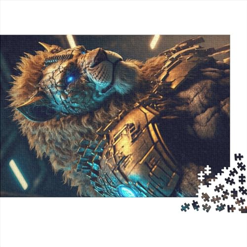 Puzzles 500 Teile für Erwachsene Zukünftiger Löwe Puzzle Holzbrettpuzzle Familiendekoration 500 Teile (52 x 38 cm) von NIXCON