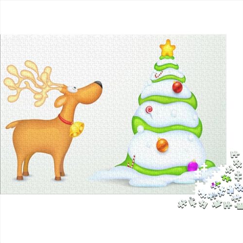 1000 Teile Christmas Puzzle,Geschicklichkeitsspiel Für Die Ganze Familie, Cute Cartoon Animation Puzzle,farbenfrohes Legespiel Für Puzzle Und Erwachsene 1000pcs (75x50cm) von NIXNUT