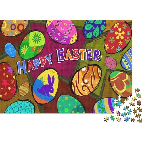 1000 Teile Easter Puzzle,Geschicklichkeitsspiel Für Die Ganze Familie, Illustration Animation Puzzle,farbenfrohes Legespiel Für Puzzle Und Erwachsene 1000pcs (75x50cm) von NIXNUT