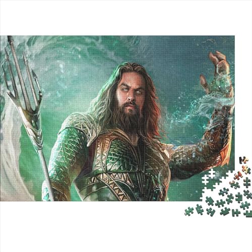 Aquaman 500 Pieces Jigsaw Puzzles,Movie and Anime Characters Fun Jigsaw Puzzles for Adults 500 Piece Family Leisure and Entertainment Jigsaw 500pcs (52x38cm) von NIXNUT