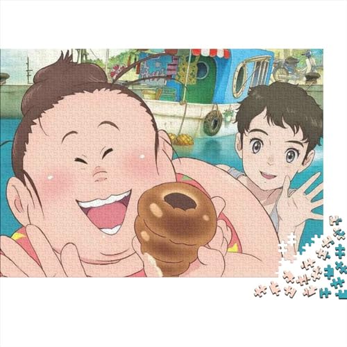 Hayao Miyazaki Puzzle, Anime Cartoon Puzzle 300 Teile, 300 Teile Puzzle Geschenk Für Erwachsene, Lernspiele, Home Decoration Puzzle 300pcs (40x28cm) von NIXNUT