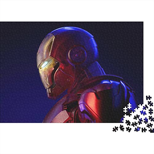 Iron Man 500 Teile Personalisierte Herausforderndes Für Erwachsene Puzzle,Marvel Movie Farbenfrohes Legespiel,DIY Kit Unique Gift Home Decor Puzzle 500pcs (52x38cm) von NIXNUT