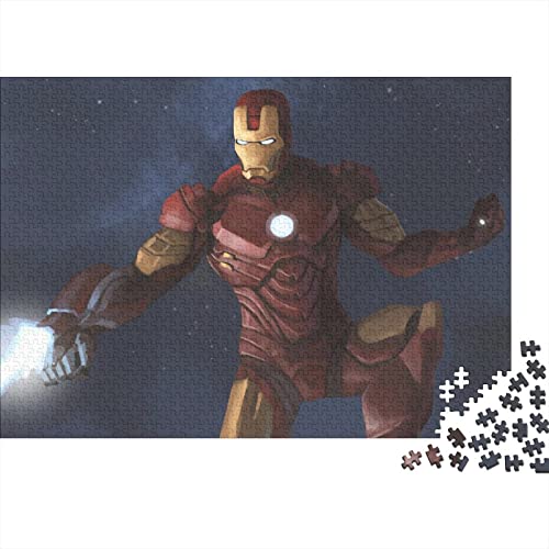 Iron Man Puzzle, Marvel Movie Puzzle 300 Teile, 300 Teile Puzzle Geschenk Für Erwachsene, Lernspiele, Home Decoration Puzzle 300pcs (40x28cm) von NIXNUT