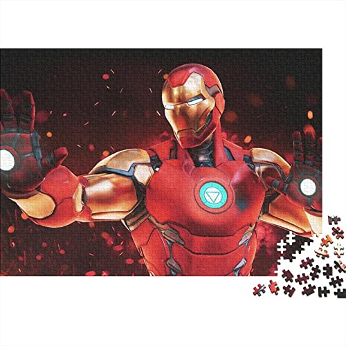 Iron Man Puzzle, Marvel Movie Puzzle 500 Teile, 500 Teile Puzzle Geschenk Für Erwachsene, Lernspiele, Home Decoration Puzzle 500pcs (52x38cm) von NIXNUT
