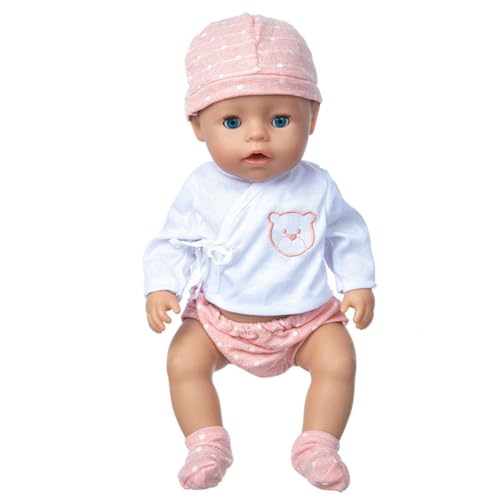 NIXNUT Puppenkleidung Pyjama Bademantel Shorts mit Hut Socken für American Girl Doll 45,7 cm mit Bärenmuster NIXNUT Puppenkleidung Pyjama Bademantel Shorts mit Hut Socken für American Girl Doll 45,7 cm mit Bärenmuster von NIXNUT