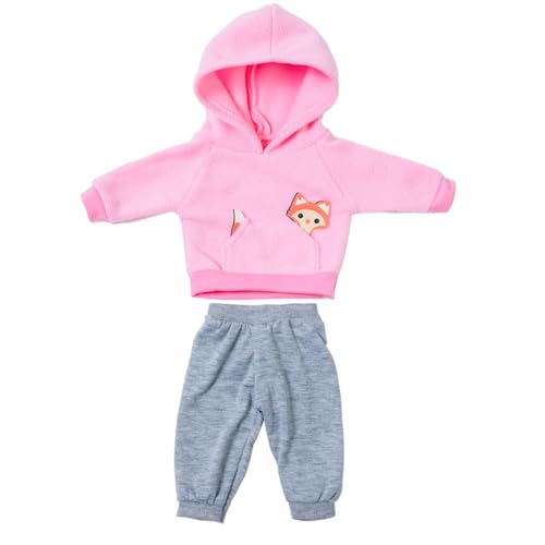 NIXNUT Puppenkleidung Wintersport-Outfit Plüsch Hoodie Sweatshirt Top Slacks Sporthose für American Girl Doll 45,7 cm mit Fuchsmuster NIXNUT Puppenkleidung Wintersport-Outfit Plüsch Hoodie Sweatshirt Top Slacks Sporthose für American Girl Doll 45,7 cm mit Fuchsmuster von NIXNUT