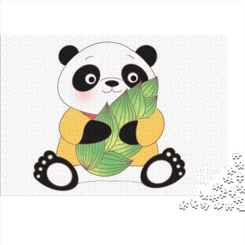 Panda 1000 Piece Jigsaw Puzzle for Adults 1000 Pieces Jigsaw Puzzles Sustainable Puzzle for Adults Puzzle Animation Educational Games Puzzle Family Fun Jigsaws Puzzles 1000pcs (75x50cm) von NIXNUT