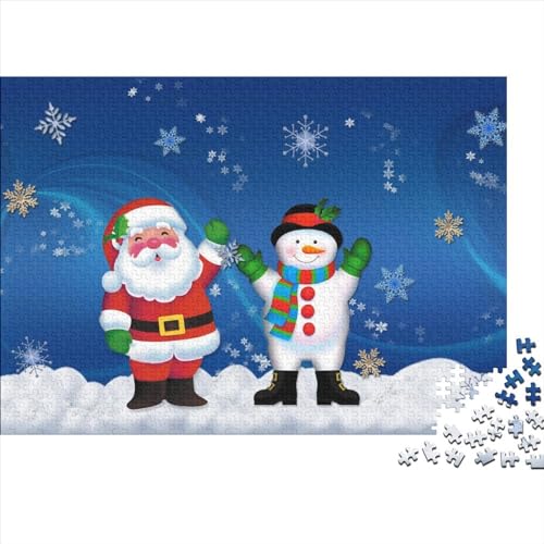 Puzzle 300 Teile,buntes Christmas Puzzle Mit Kräftigen Farben,Home Decor,Geschicklichkeitsspiel Cute Cartoon Animation Puzzle Für Die Ganze Familie,schöne Geschenkidee 300pcs (40x28cm) von NIXNUT