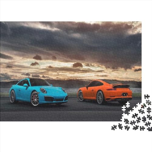 Race Car Puzzle 500 Teile, personalisierte Herausforderndes Für Erwachsene Supercars Puzzle,DIY Kit Unique Gift Home Decor 500pcs (52x38cm) von NIXNUT