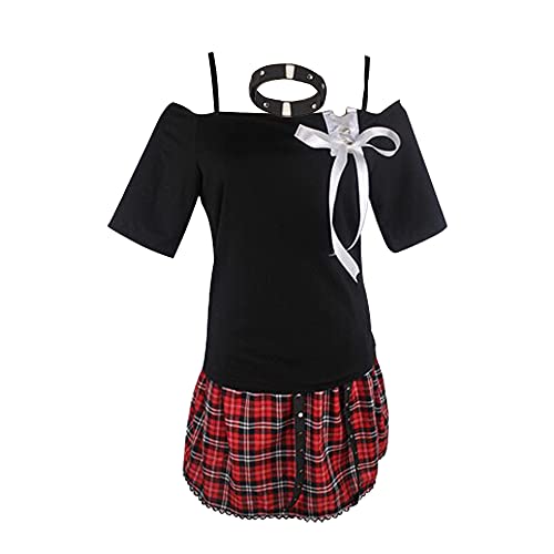 NIXU Anime Assassination Classroom Shiota Nagisa Cosplay Kostüm Uniform (XXXL-XL-XL-XL-XL-XL-Rot) von NIXU