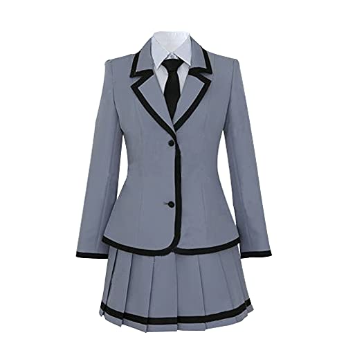 NIXU Anime Assassination Klassenzimmer Kayano Kaede Cosplay Kostüm Uniform (M-Mittel, Grau) von NIXU