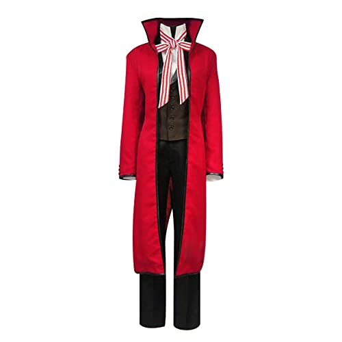 NIXU Anime Black Butler Rolle: Grell Sutcliff Cosplay Kostüm Party Halloween Uniform maßgeschneidert (Größe L) von NIXU