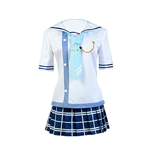 NIXU Anime LoveLive! Sonoda Umi Cosplay-Kostüm, Uniform, Größe L, Weiß von NIXU