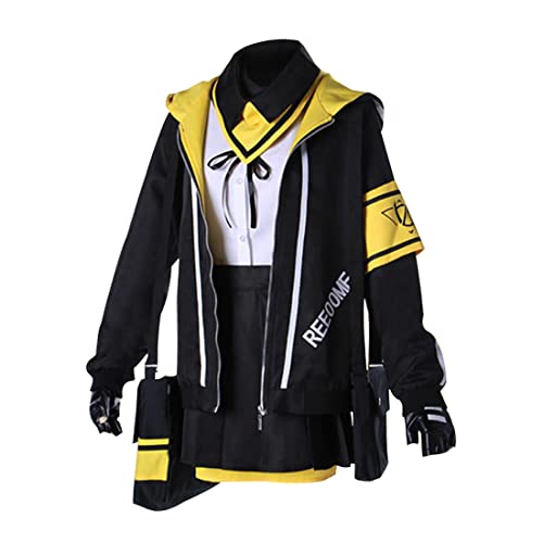 NIXU Anime Mädchen Frontline UMP45 Cosplay Kostüm Uniform maßgeschneidert (XXL-XL-XL), Schwarz von NIXU