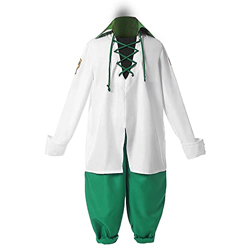 NIXU Anime The Seven Deadly Sins Meliodas Cosplay-Kostüm, maßgeschneidert (XXXXL-ExtraExtraXL, Grün) von NIXU