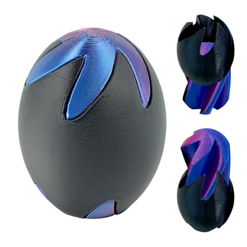 3D-gedruckte Ostereier, Spiral-Piercing-Ostereier, 2,4 Zoll, innovatives und lustiges gedrehtes Piercing-Ostereier-Sensorikspielzeug, stressreduzierende Kunststatuen, Oster-Heimdekor for Kinder und Er 3D-gedruckte Ostereier, Spiral-Piercing-Ostereier, 2,4 Zoll, innovatives und lustiges gedrehtes Piercing-Ostereier-Sensorikspielzeug, stressreduzierende Kunststatuen, Oster-Heimdekor for Kinder und Er von NIYADO