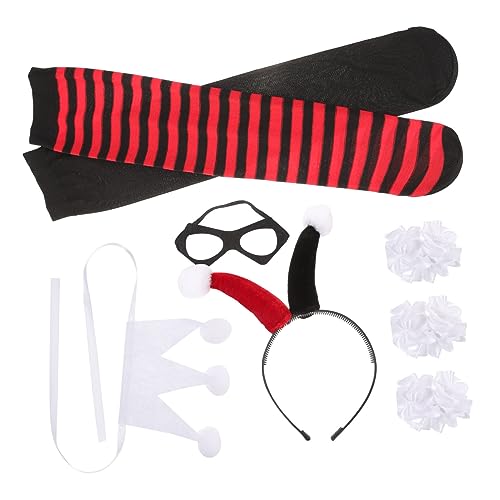 NIYANGLE 1 Satz Clown-stirnband Kind Cosplay Halloween Clown-haarband Clown-kostüme Weibliches Clownkostüm Erwachsene Kostümfrauen Dekorationen Clown-masken-requisiten Stoff NIYANGLE 1 Satz Clown-stirnband Kind Cosplay Halloween Clown-haarband Clown-kostüme Weibliches Clownkostüm Erwachsene Kostümfrauen Dekorationen Clown-masken-requisiten Stoff von NIYANGLE
