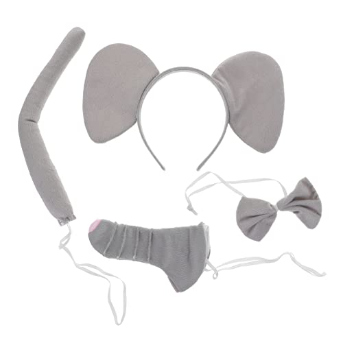 NIYANGLE 1 Satz Elefant -Kopfschmuck Set Elefantenohren elefant kostüm Zubehör für Elefantenkostüme Kleid für Elefantenkostüm-Kit Tierkostüm Cosplay Elefantenkostüm Stoff Grau NIYANGLE 1 Satz Elefant -Kopfschmuck Set Elefantenohren elefant kostüm Zubehör für Elefantenkostüme Kleid für Elefantenkostüm-Kit Tierkostüm Cosplay Elefantenkostüm Stoff Grau von NIYANGLE