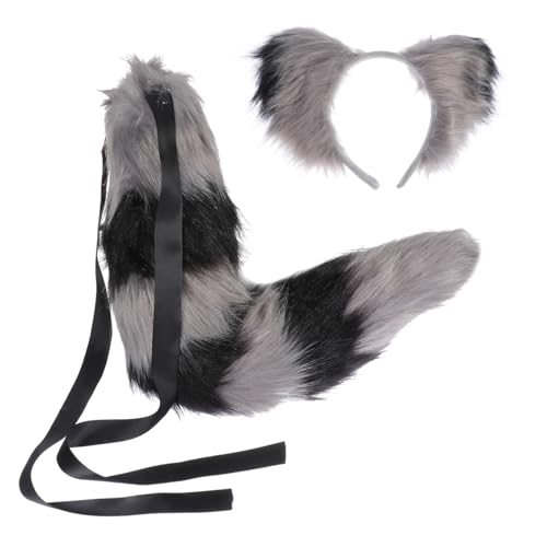 NIYANGLE 1 Satz Fuchsohren-stirnband-set Welpe Festival Ohren Und Wolf Pelziges Kostüm Haarband Attraktives Weibliches Tierkostüm Partystirnband Plüsch von NIYANGLE