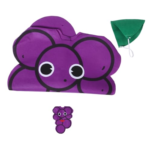 NIYANGLE 1 Satz Halloween Bienenkostüm Trauben Kostüme Kinderkostüme Charakter Spielendes Kostüm Halloween-kostüm Für Maskerade-show-kostüm Chemiefasermischung Violett von NIYANGLE